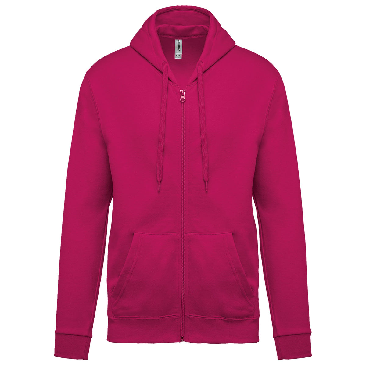 Sweat zippé à capuche unisexe – coton 280 g