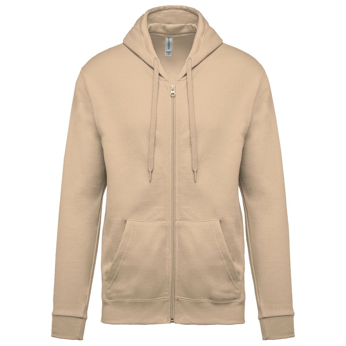 Sweat zippé à capuche unisexe – coton 280 g