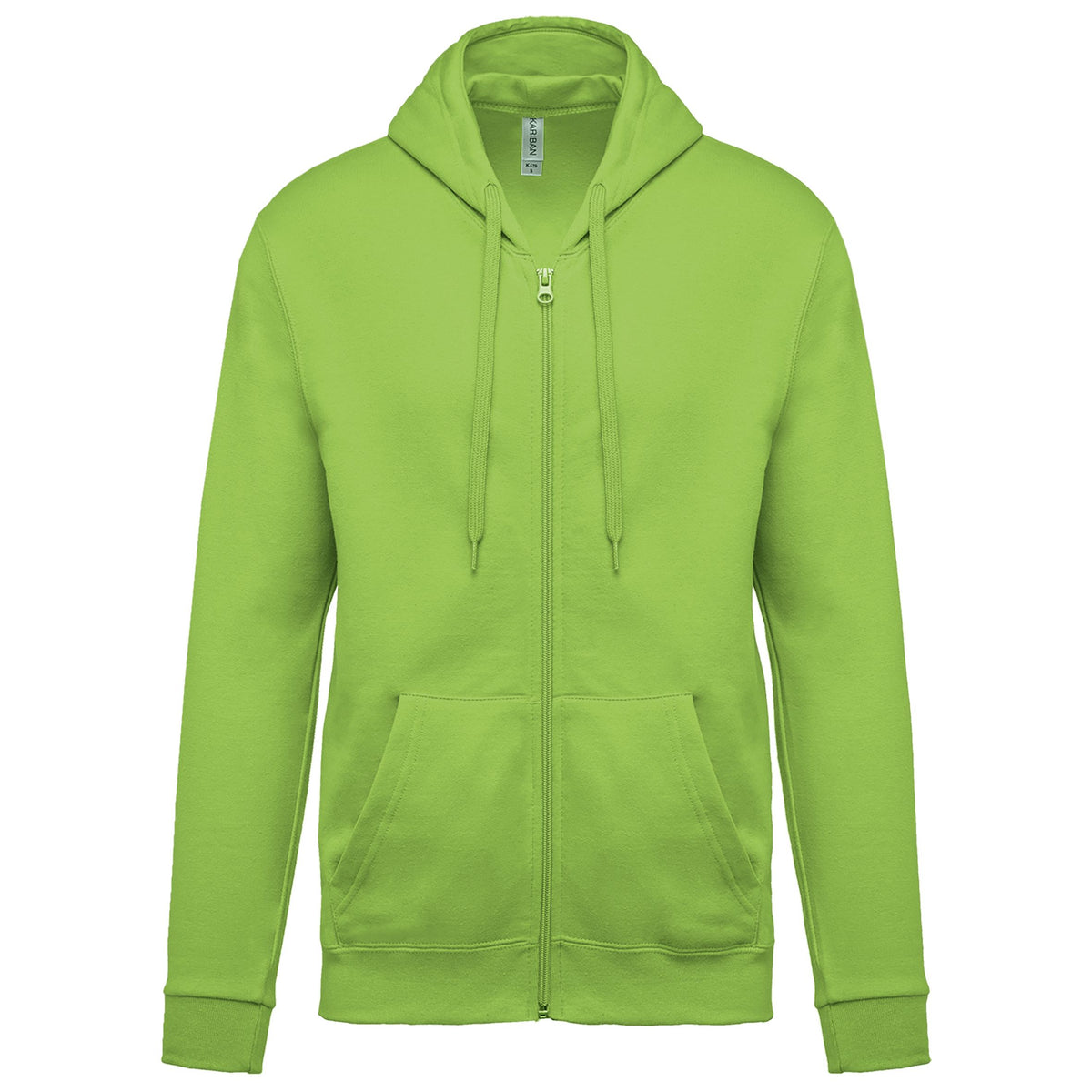Sweat zippé à capuche unisexe – coton 280 g