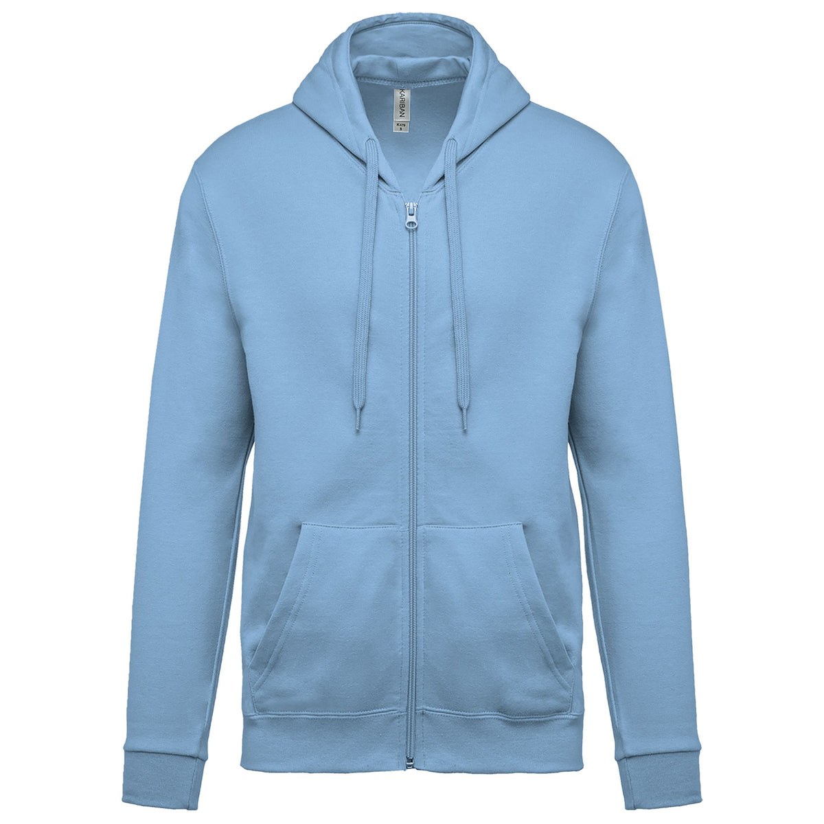 Sweat zippé à capuche unisexe – coton 280 g