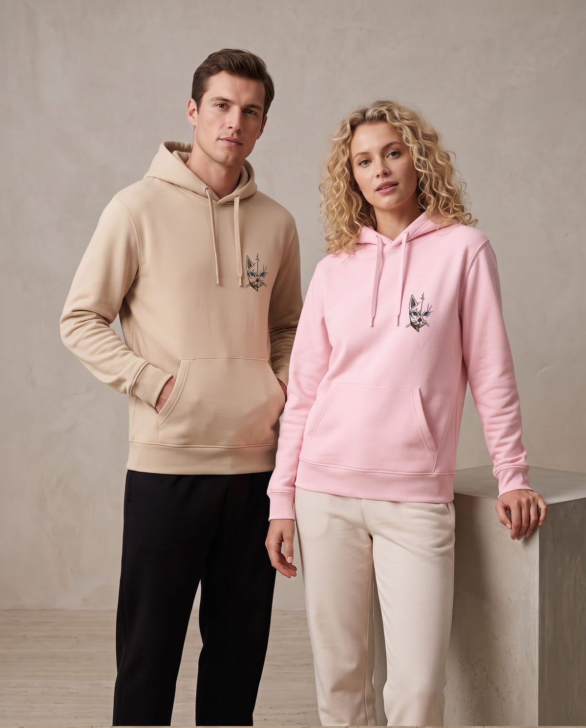 Sweat à capuche unisexe coupe droite – 280 g