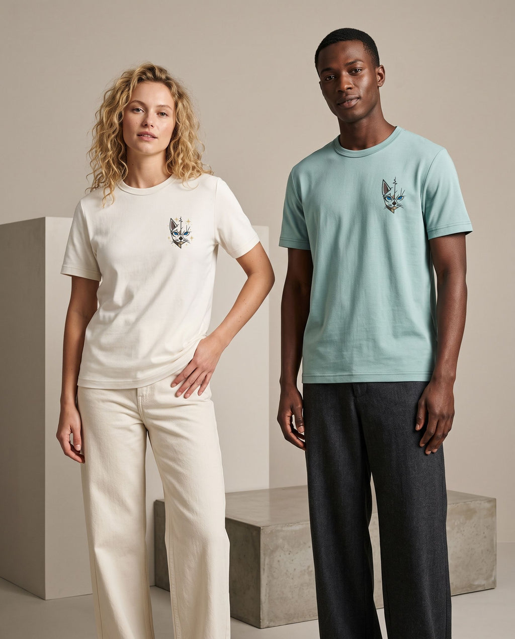 T-shirt unisexe col rond – coton bio 180 g