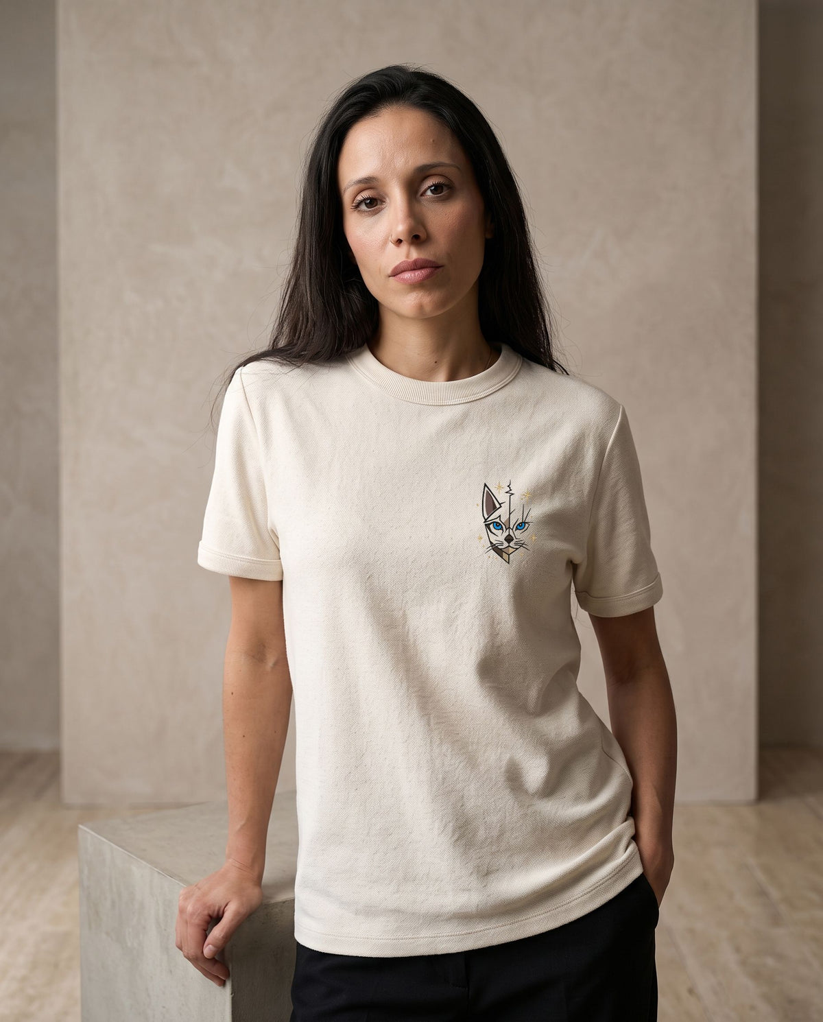 T-shirt unisexe oversize – coton bio 200 g