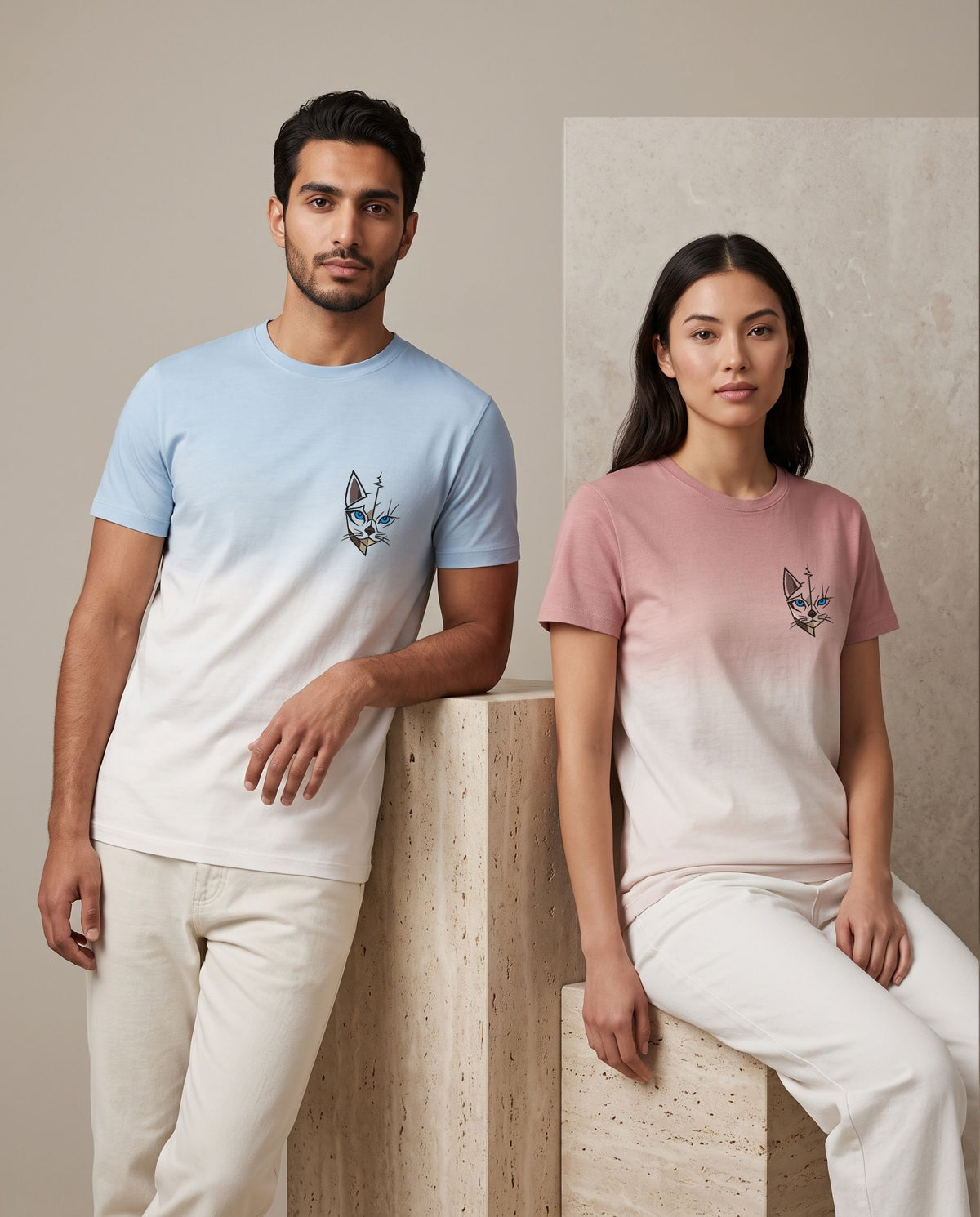T-shirt unisexe tie and dye – coton bio 180 g
