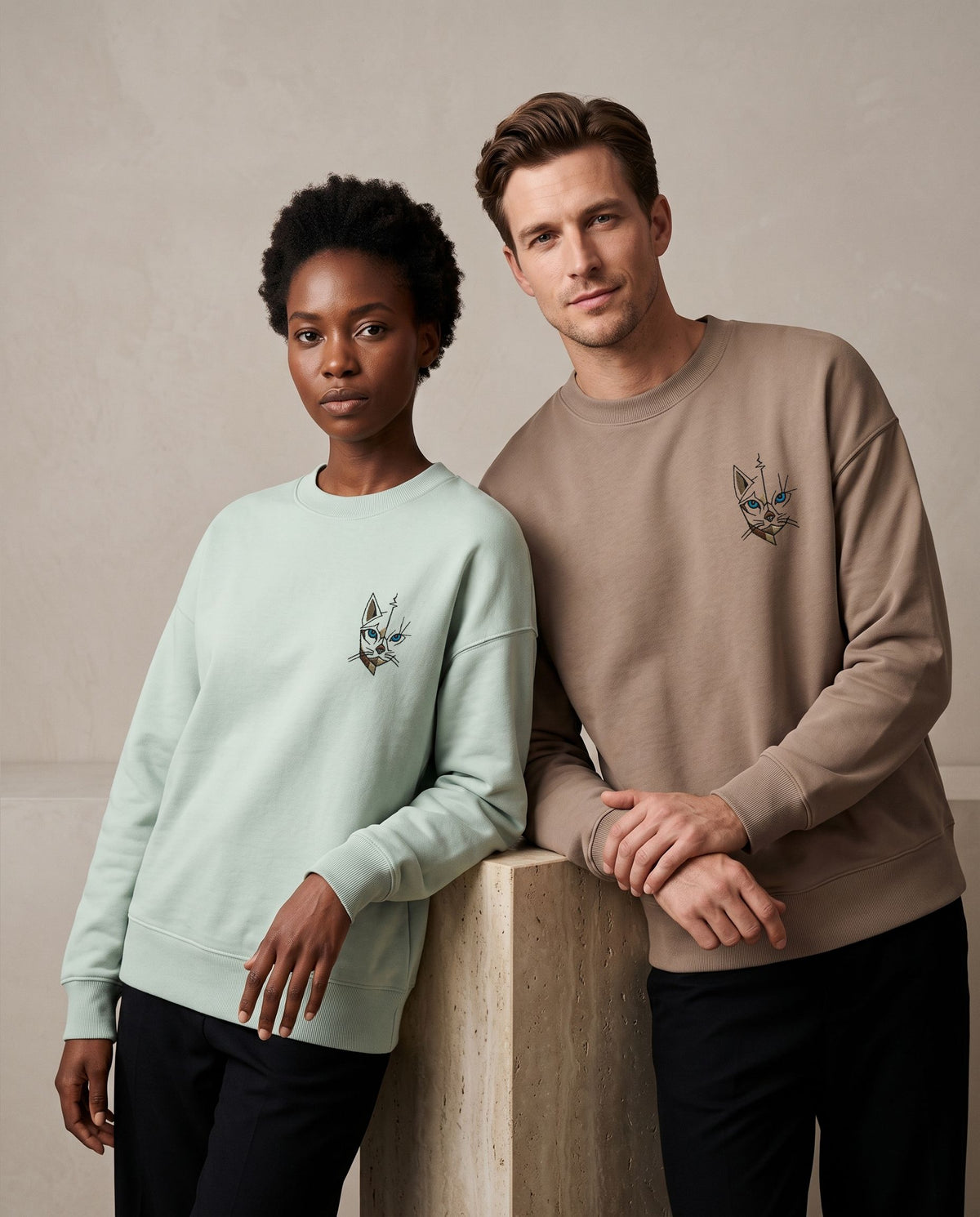 Sweat oversize unisexe épais – coton bio 300 g