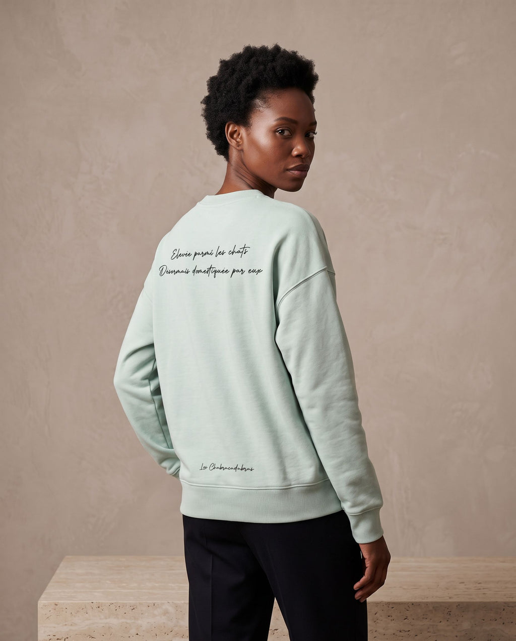Sweat oversize unisexe épais – coton bio 300 g