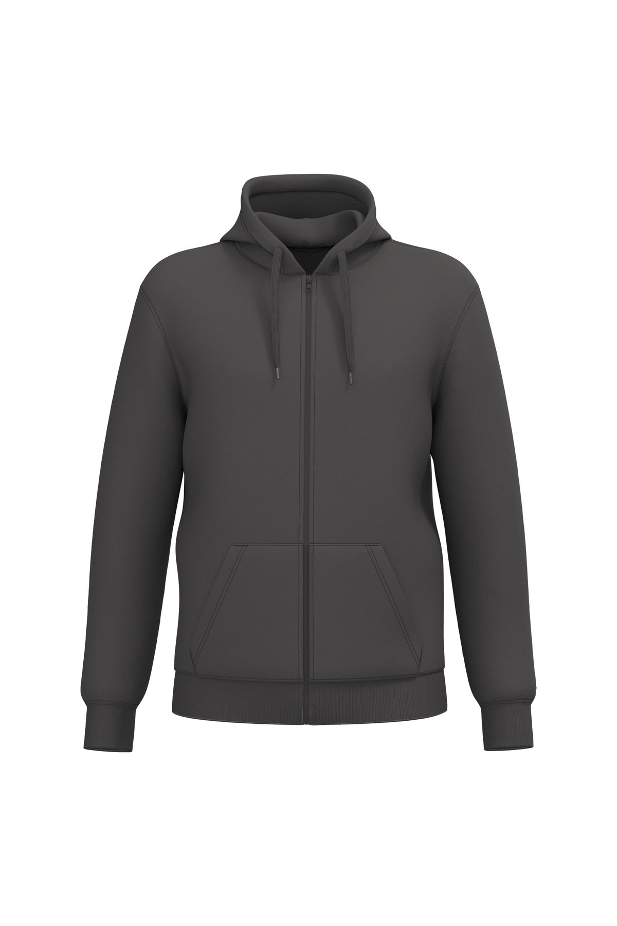 Sweat zippé à capuche unisexe molleton épais 280 g