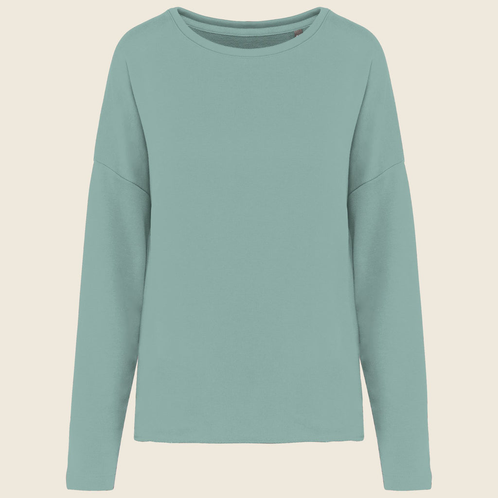 Sweat femme col rond coupe ample – coton 270 g
