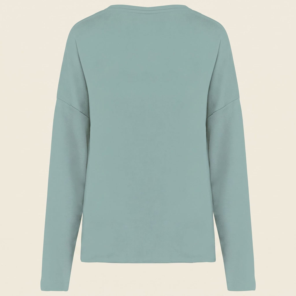 Sweat femme col rond coupe ample – coton 270 g