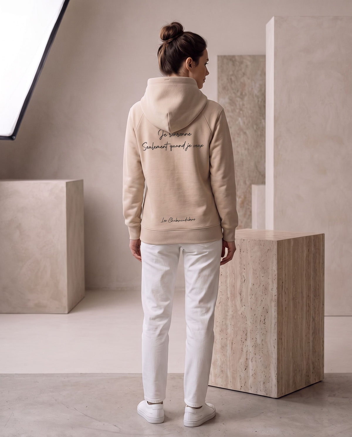 Sweat à capuche femme – coton peigné 280 g