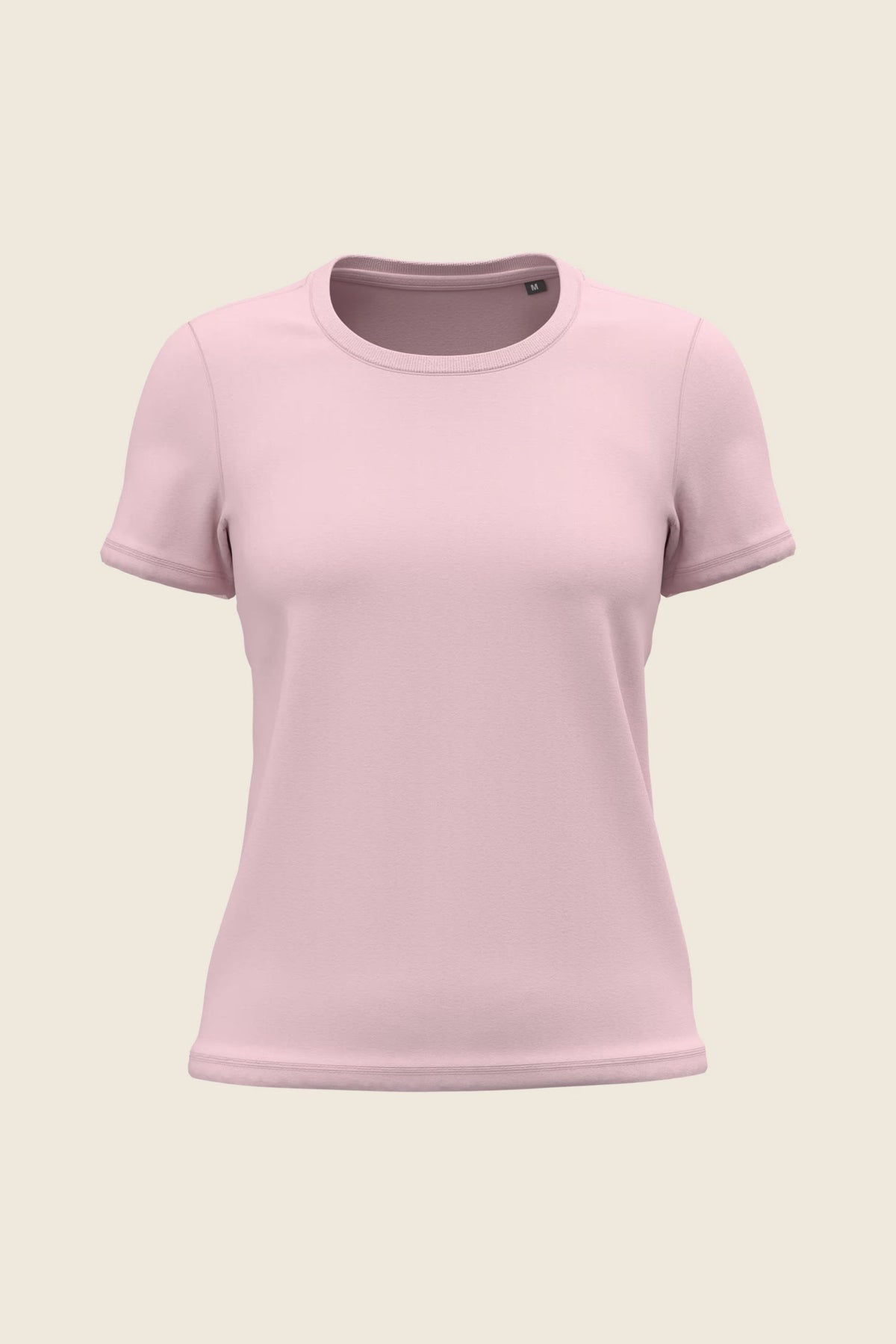 T-shirt femme col rond coupe droite – coton biologique 185 g