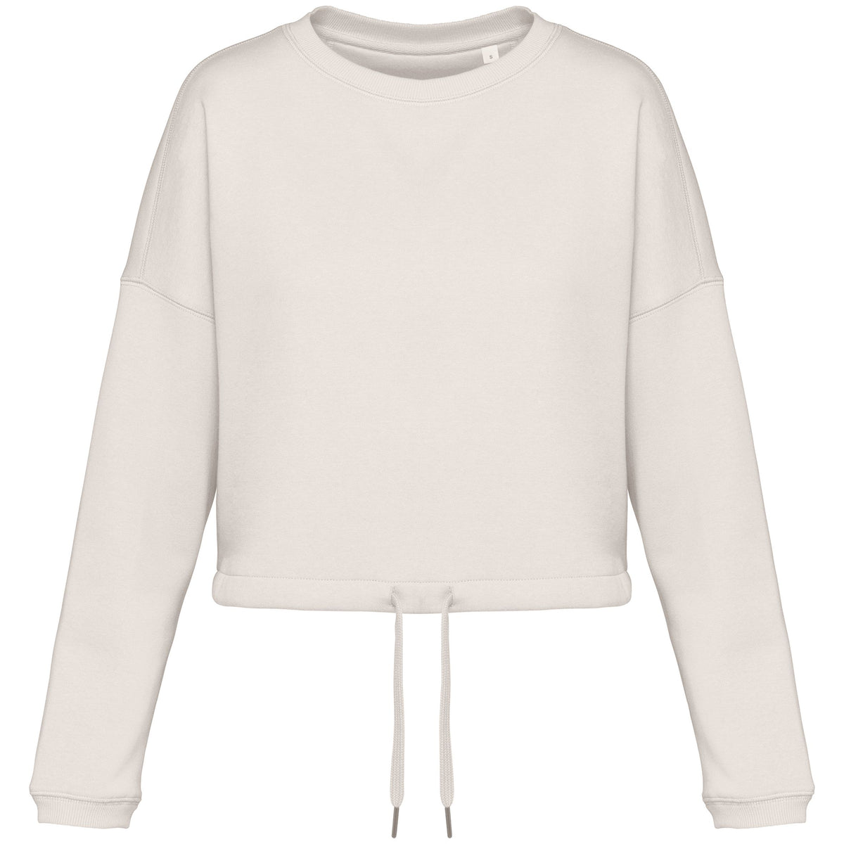 Sweat femme oversize court – coton biologique 280 g