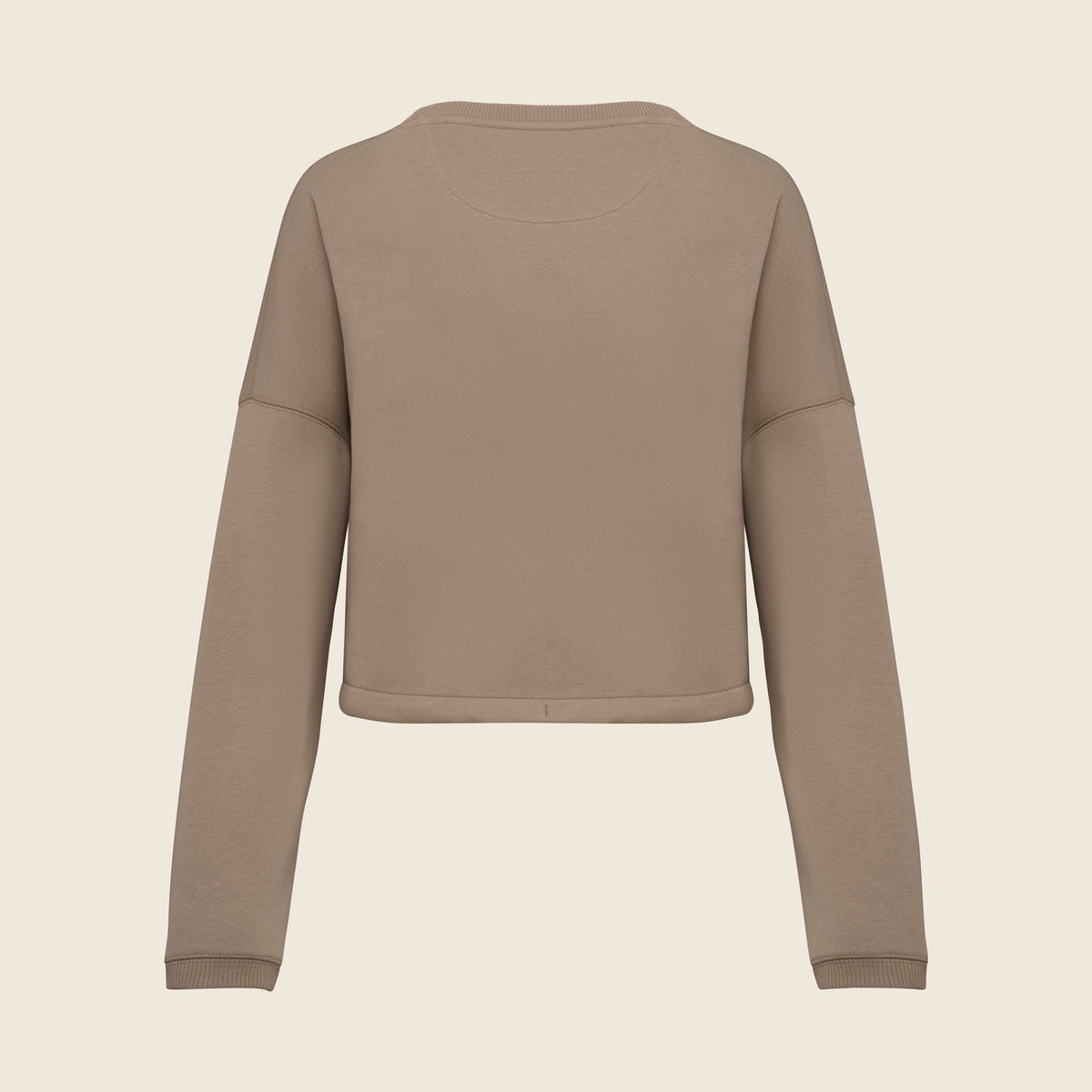 Sweat femme oversize court – coton biologique 280 g