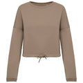 Sweat femme oversize court – coton biologique 280 g