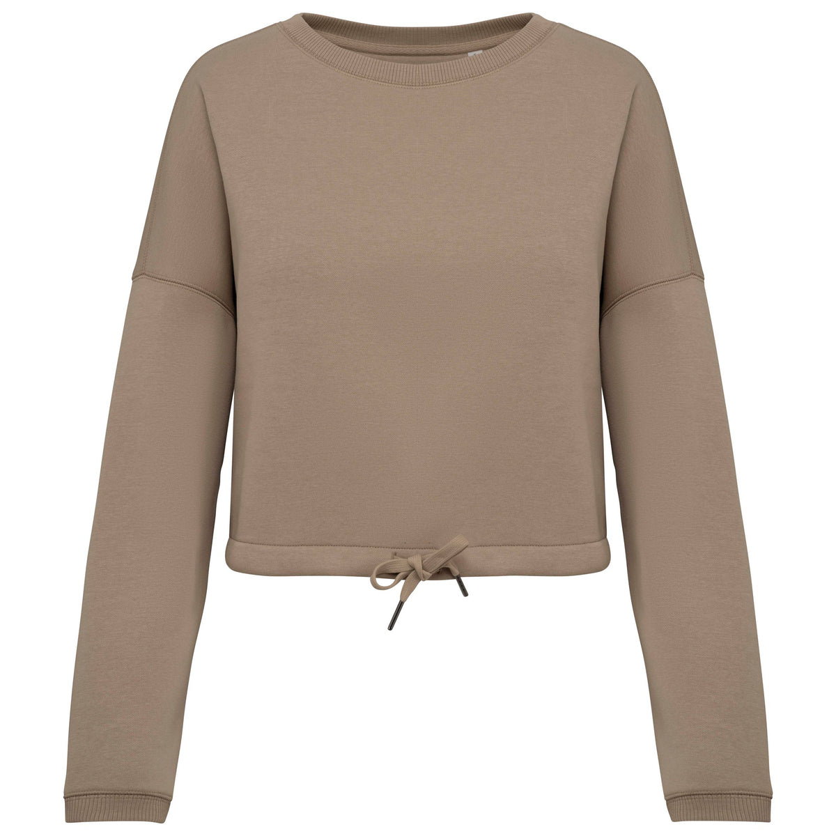 Sweat femme oversize court – coton biologique 280 g