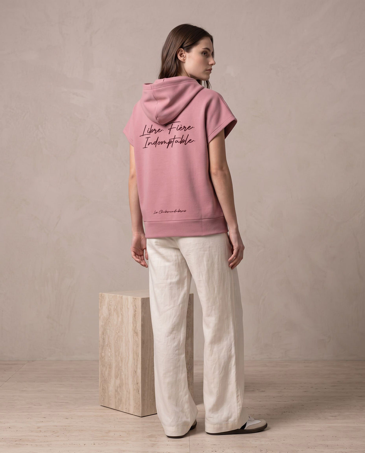 Sweat à capuche femme oversize épais – coton biologique 300 g
