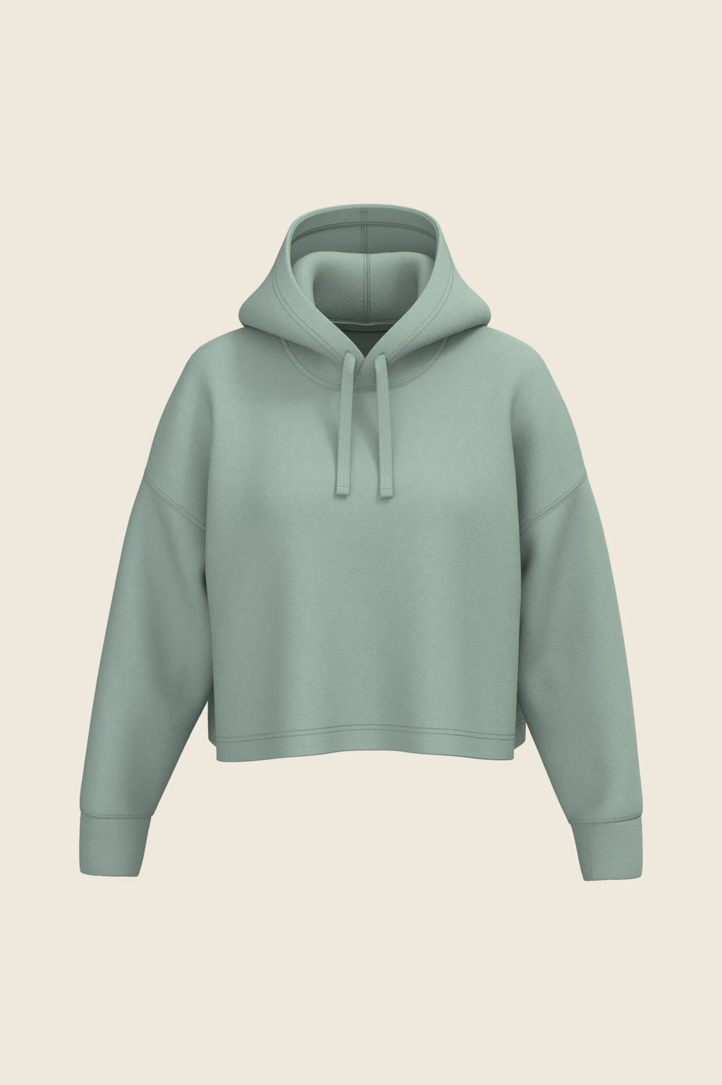 Sweat à capuche femme court – coton 270 g