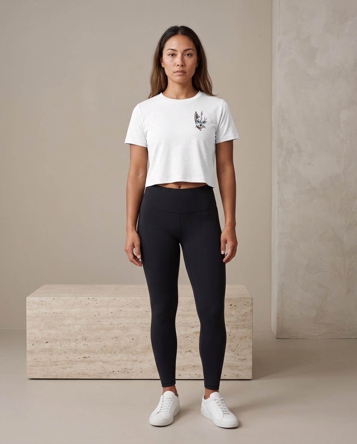 T-shirt court de sport femme – 130 g